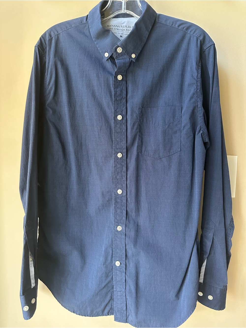 Banana Republic Men’s Dark Blue Button-Down Shirt Slim